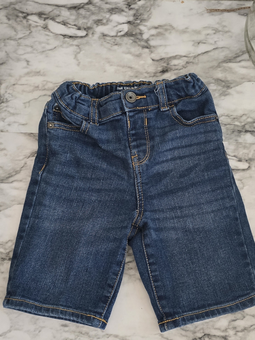 The Children's Place Dark Blue Denim Shorts for Kids